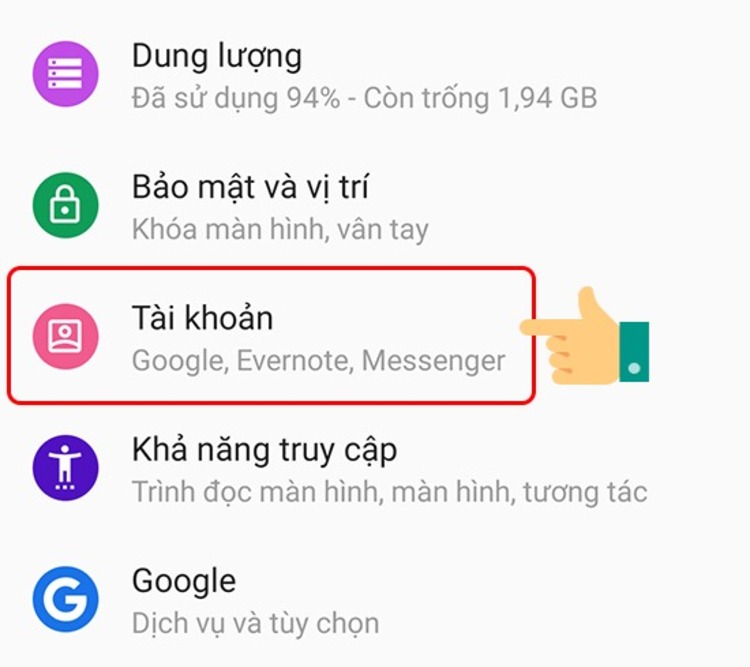 Bạn thực hiện truy cập vào tài khoản Google của mình để thực hiện các bước tiếp theo hủy gói HBO GO trên MyTV 