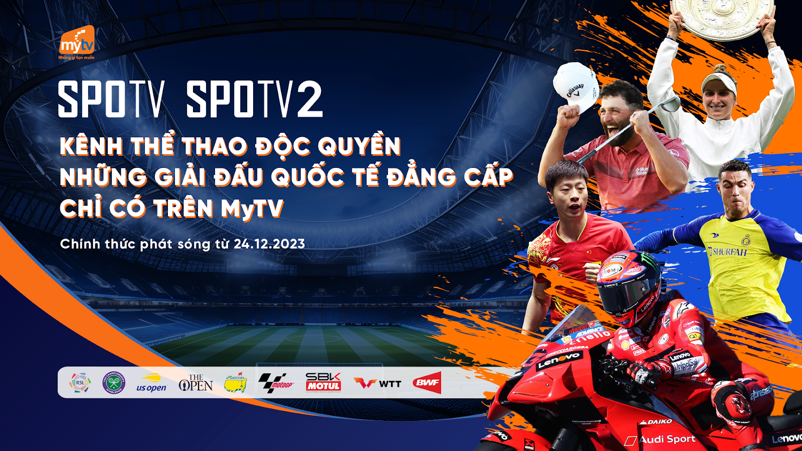 MyTV cung cấp độc quyền chùm kênh thể thao SPOTV 