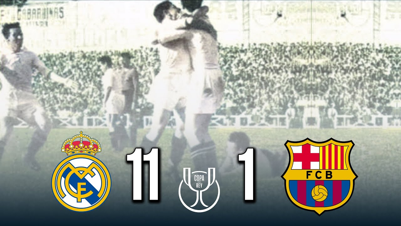 Real Madrid đè bẹp Barcelona 11 - 1, trận thắng đậm nhất trong lịch sử El Clásico