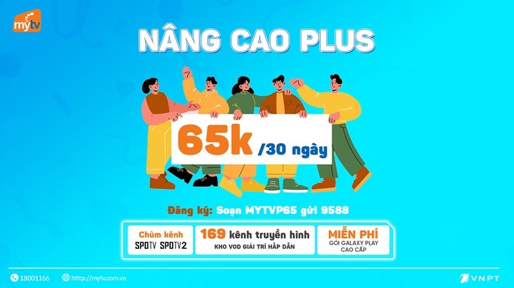 Đăng ký gói Nâng cao PLUS để tận hưởng trọn vẹn các chương trình hấp dẫn trên chùm kênh SPOTV và SPOTV2