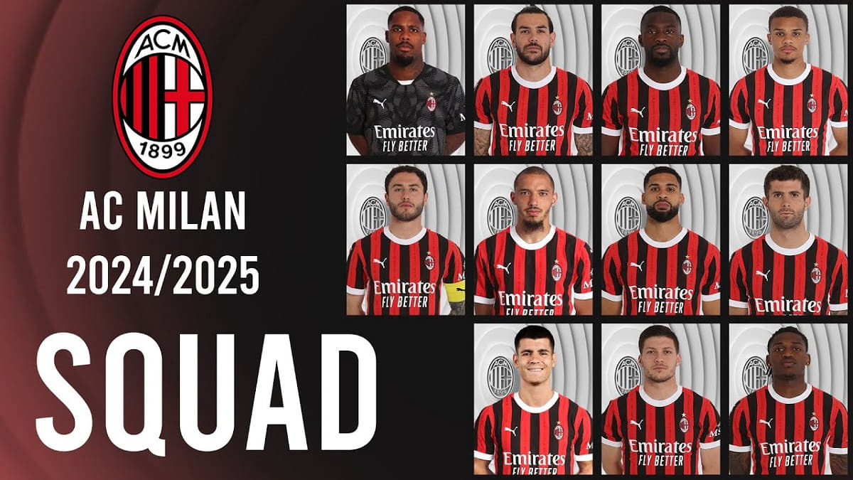 Đội hình hiện tại của câu lạc bộ AC Milan sẵn sàng tham gia các giải đấu lớn