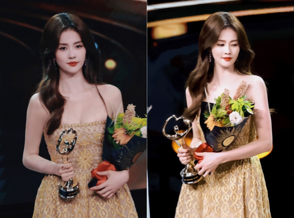 Bạch Lộc rạng rỡ trên thảm đỏ, một trong những khoảnh khắc đáng nhớ trong sự nghiệp.