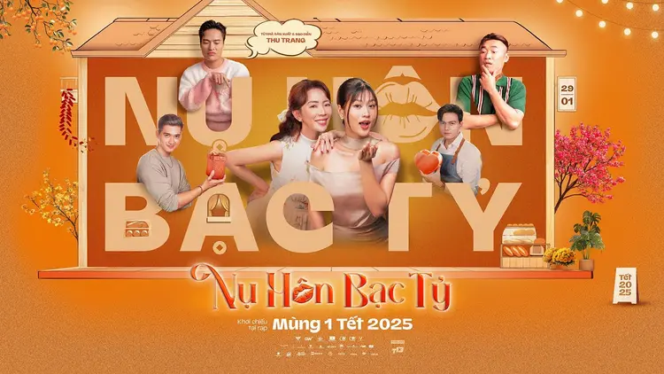 "Nụ Hôn Bạc Tỷ" khai thác câu chuyện về mối quan hệ chị em bị thử thách giữa vòng xoáy tình yêu và tiền bạc.