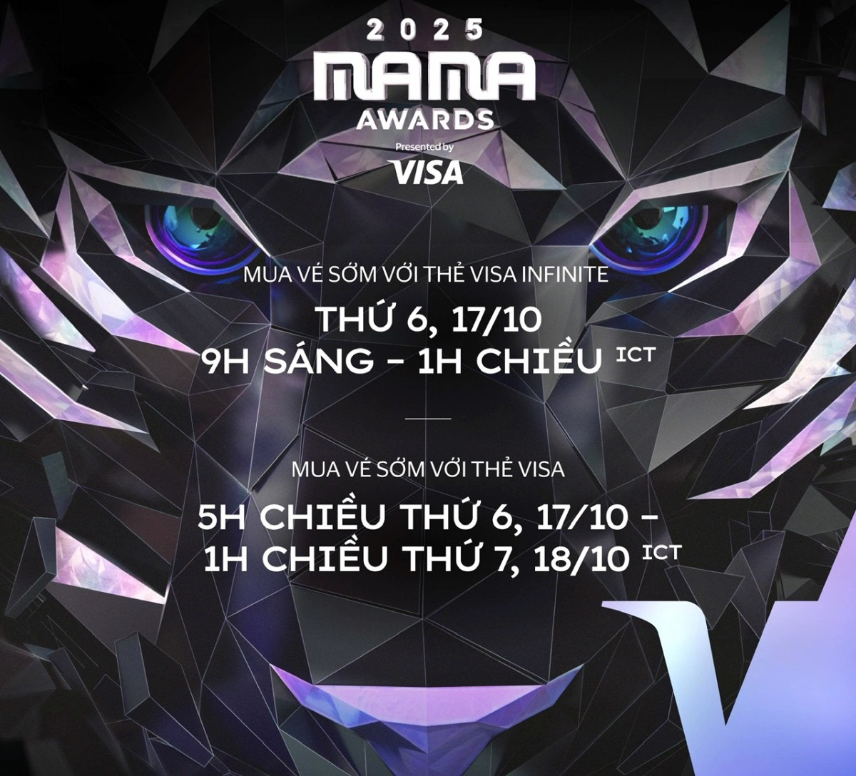 Bạn có thể mua vé MAMA 2025 sớm với thẻ VISA
