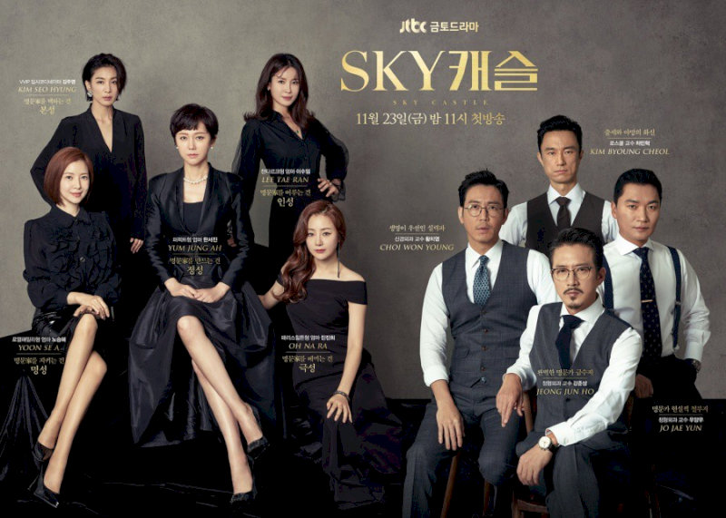 “Sky Castle” lấy bối cảnh trong khu dân cư sang trọng, nơi tập trung những gia đình giàu có.