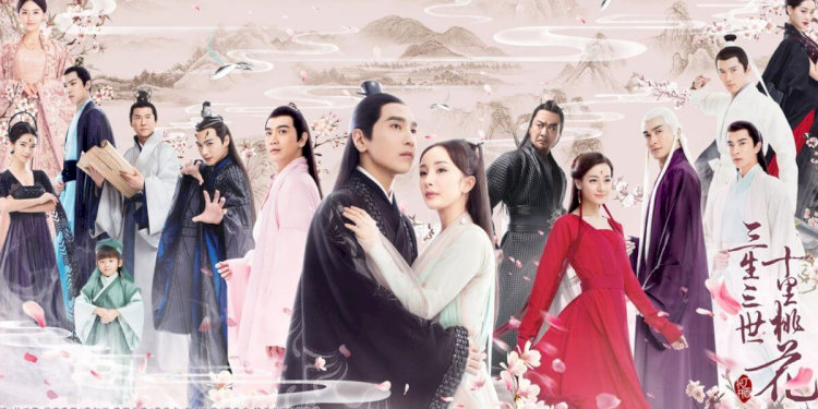 Poster phim "Tam Sinh Tam Thế Thập Lý Đào Hoa"