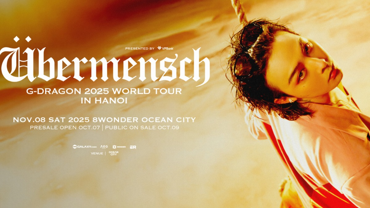 G-Dragon sẽ mang tour diễn toàn cầu 2025 của mình đến Hà Nội