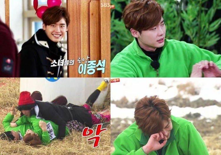 Những hình ảnh vui nhộn của Lee Jong Suk trong tập 181 Running Man 