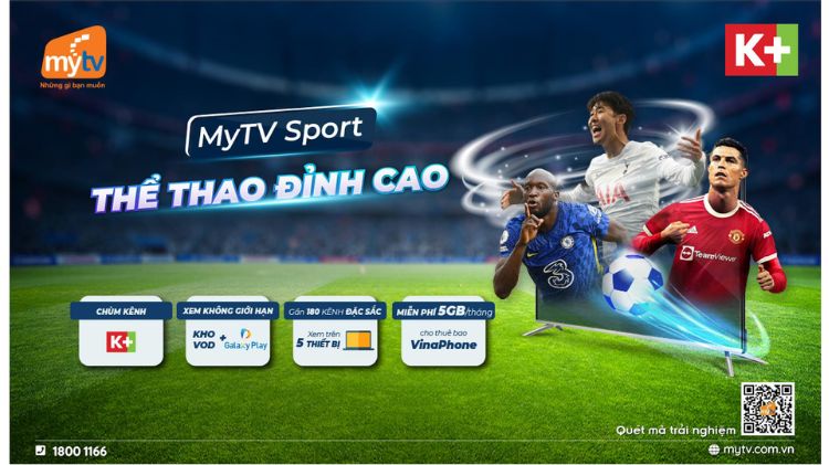 xem bóng đá Anh ở kênh K+ trên nền tảng MyTV