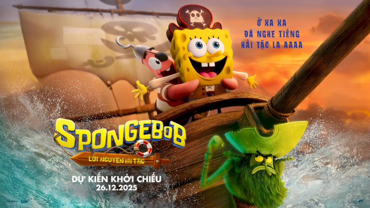 Poster phim “SpongeBob: Lời Nguyền Hải Tặc”
