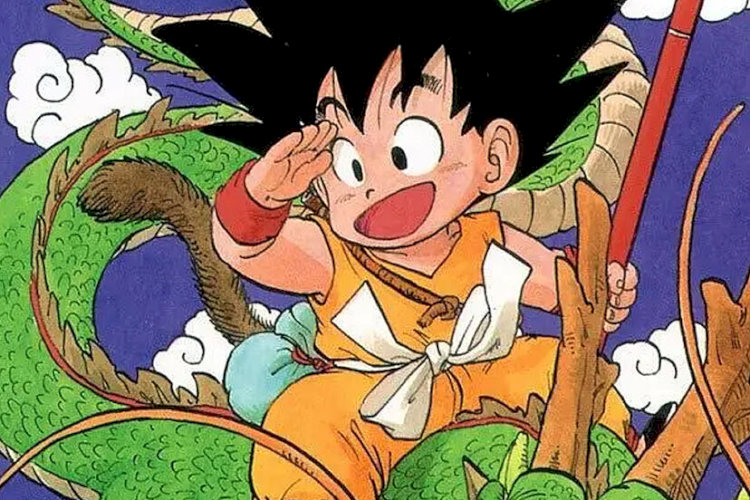 Goku tung chưởng Kamehameha rực sáng giữa bầu trời, đôi mắt ánh lên ngọn lửa quyết tâm.