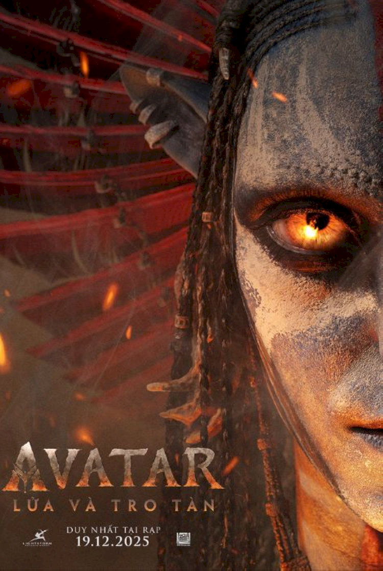 Poster phim “Avatar: Lửa Và Tro Tàn 3”