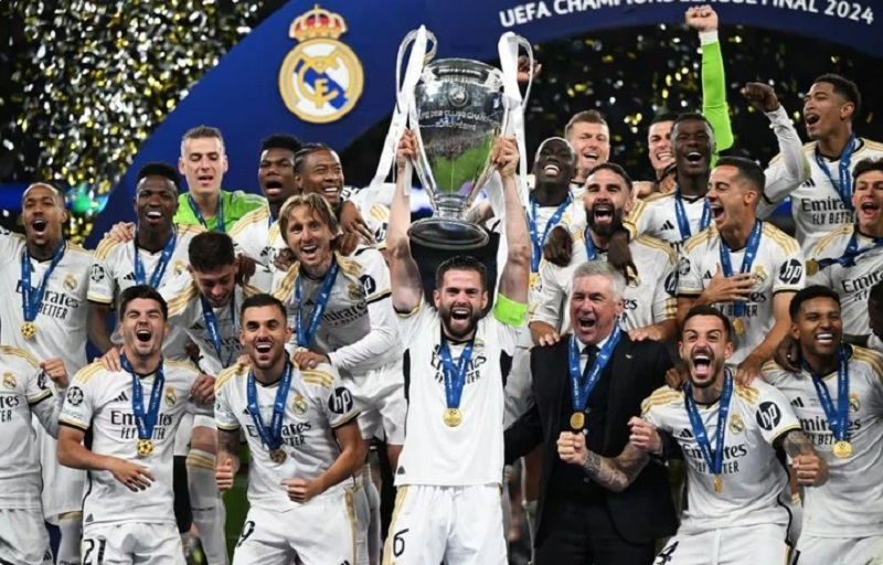 Real Madrid đang giữ kỷ lục với 15 lần vô địch UEFA Champions League