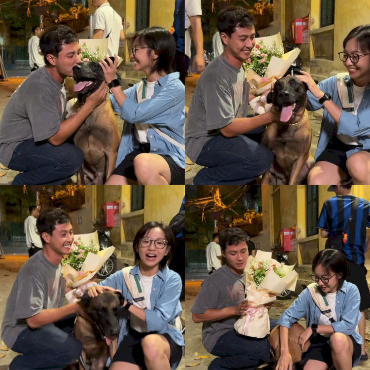 Chú chó Cody tại hậu trường