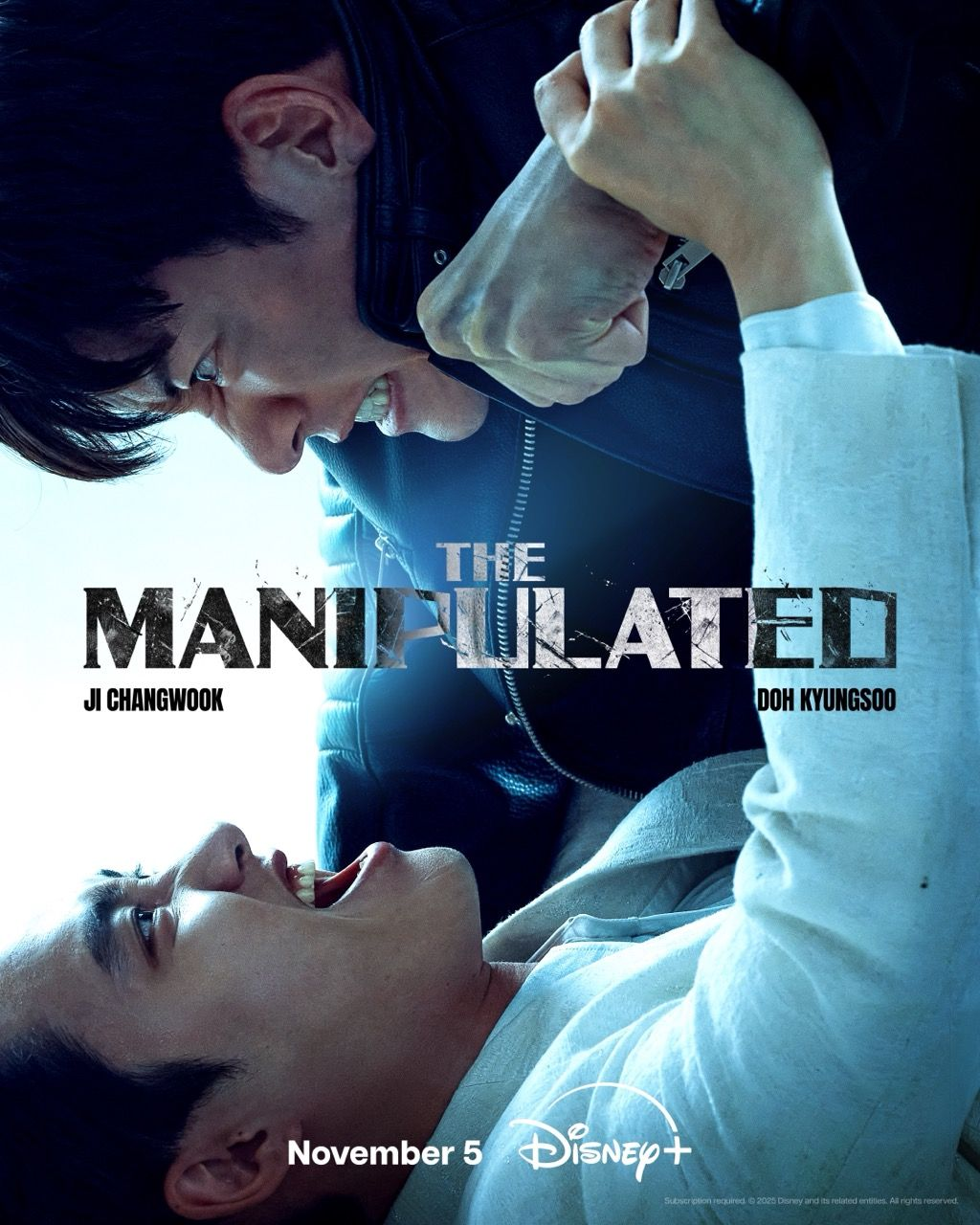 Poster chính thức “The Manipulated” ẩn dụ sự điều khiển và mờ ảo giữa thực và ảo trong nội dung phim.