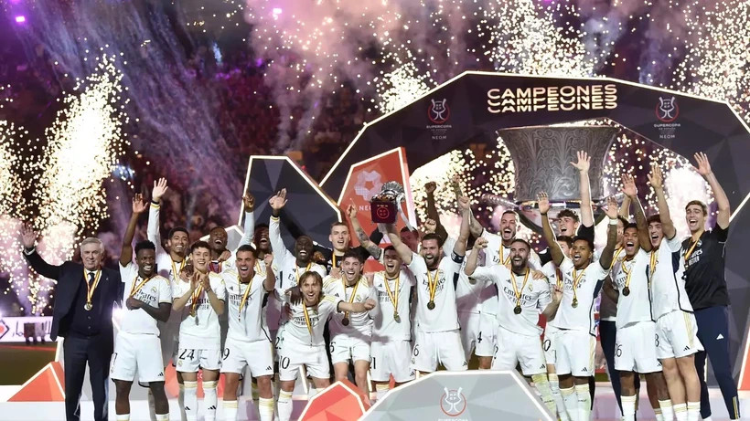 Real Madrid lần thứ 13 đạt siêu cúp Tây Ban Nha năm 2024
