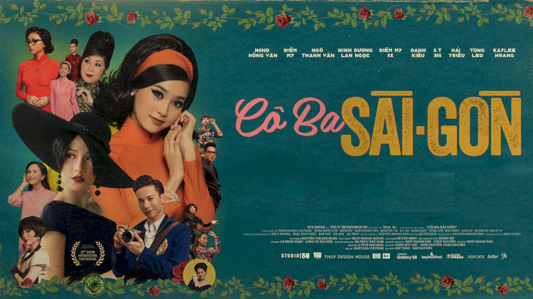 Ảnh phim mang đậm phong cách retro và tông màu cổ điển, thể hiện nét quyến rũ của Sài Gòn xưa pha lẫn hiện đại.