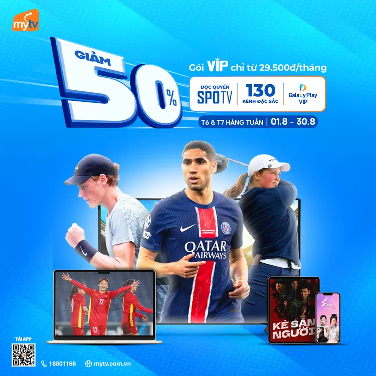Xem thả ga các giải đấu thể thao đỉnh cao trên MyTV với giá siêu hời và chất lượng “tuyệt đỉnh”