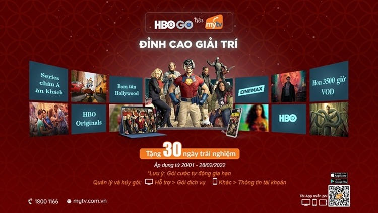 Gói dịch vụ HBO GO trên MyTV mang tới cho bạn kho giải trí đỉnh cao, vì vậy bạn nên cân nhắc trước khi thực hiện hủy 
