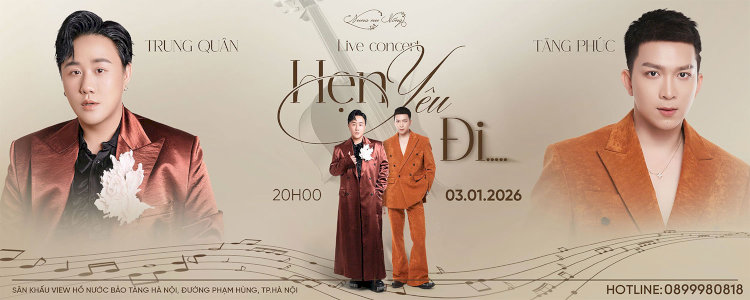 Đêm nhạc ballad của Trung Quân và Tăng Phúc.