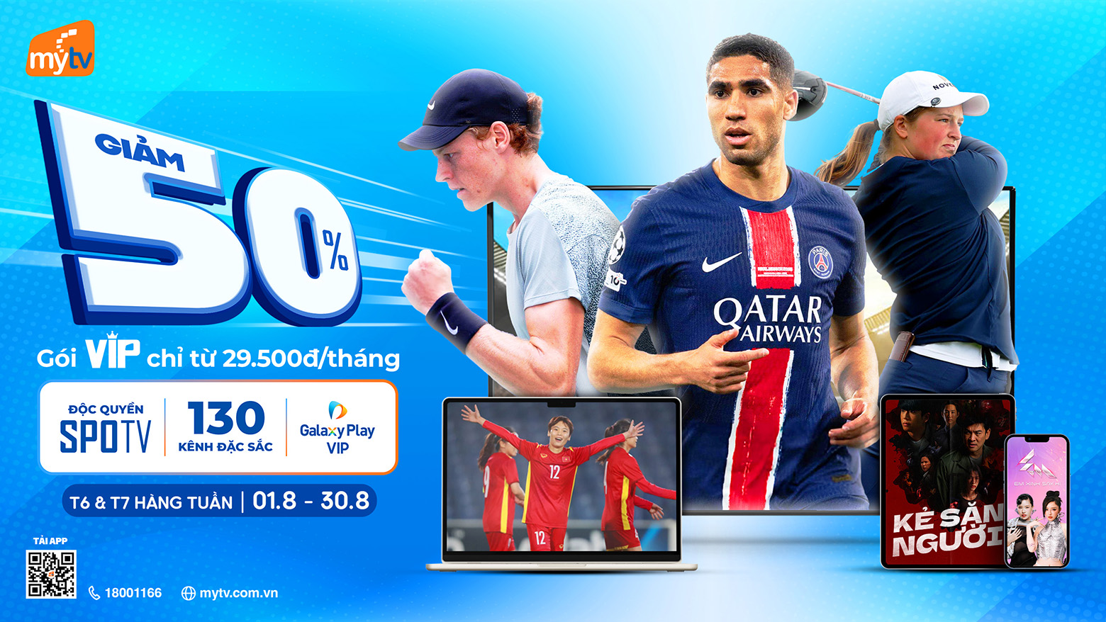Hãy đăng ký và đón xem những trận cầu kinh điển và mới nhất trên MyTV