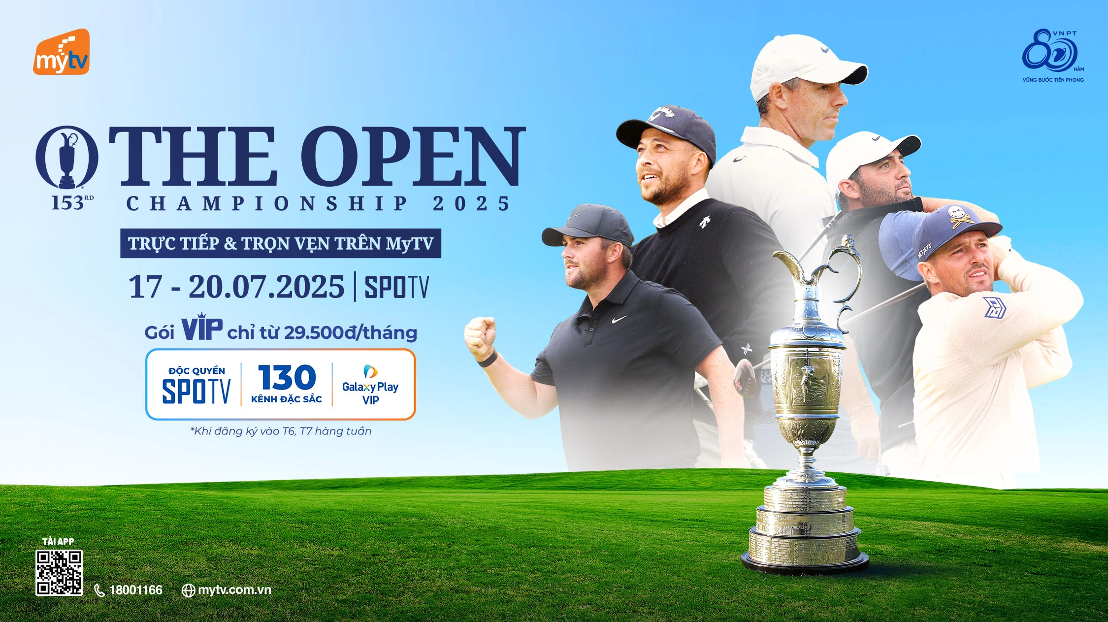Giải golf The Open Championship sẽ chính thức lên sóng trên MyTV trong tháng 7/2025