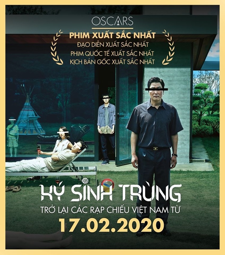 Poster phim Ký Sinh Trùng tại Việt Nam