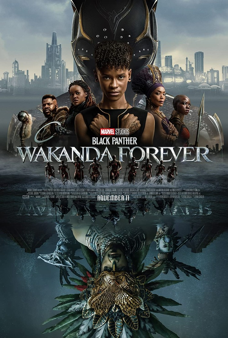 Poster phim “Chiến binh áo đen: Wakanda bất diệt”