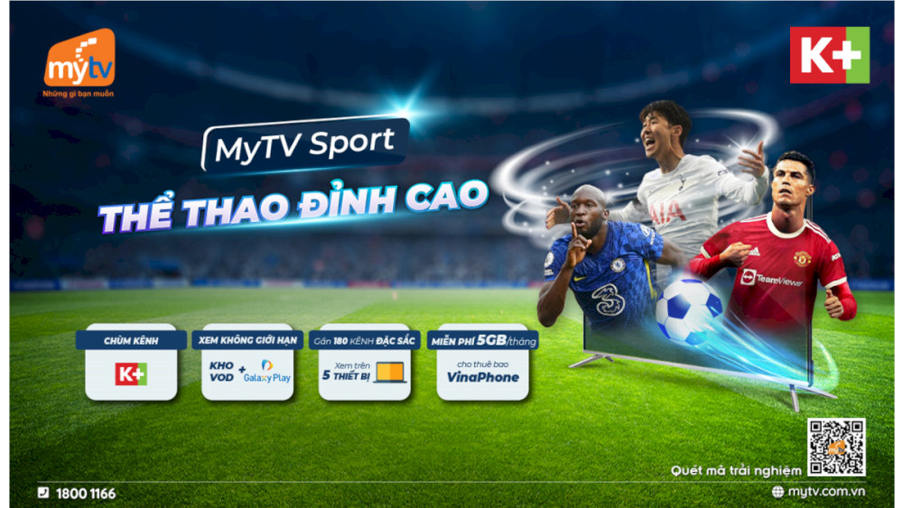 Bạn có thể thỏa sức xem các trận cầu đỉnh cao trên dịch vụ truyền hình MyTV